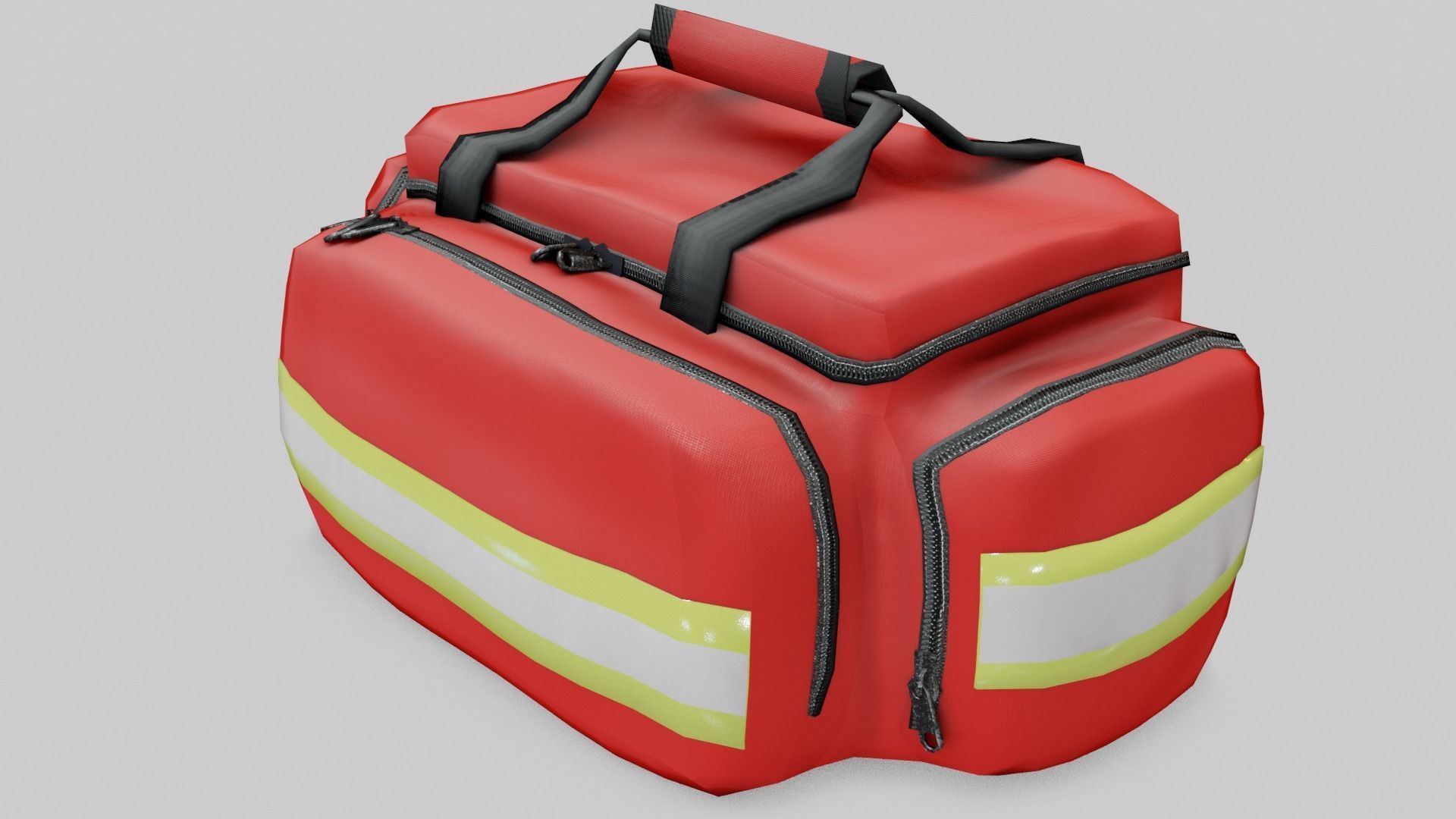 Paramedic bag Low-poly 3D model_3