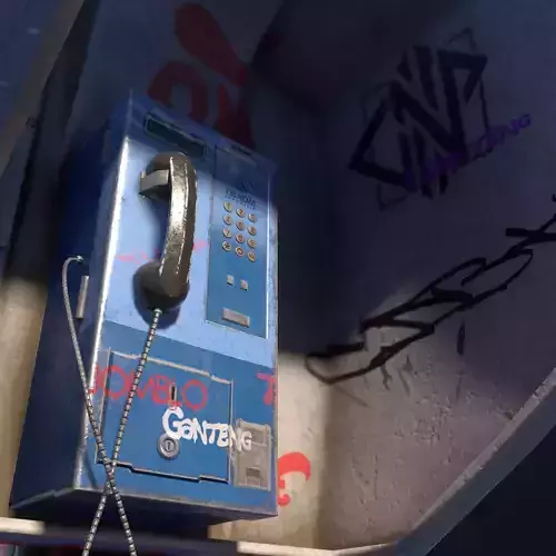 Indonesian Old public telephone blender model