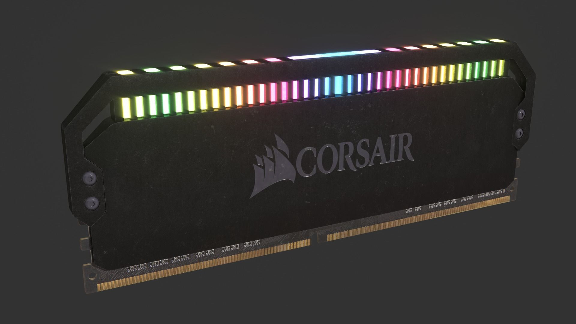 Corsair Dominator Low-poly 3D model_0