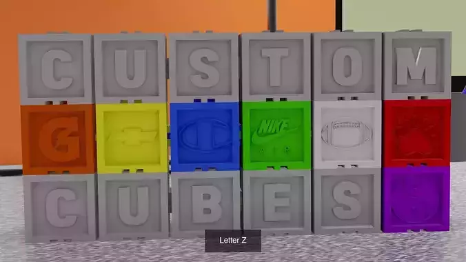 Desk Cubes  3D Model Collection