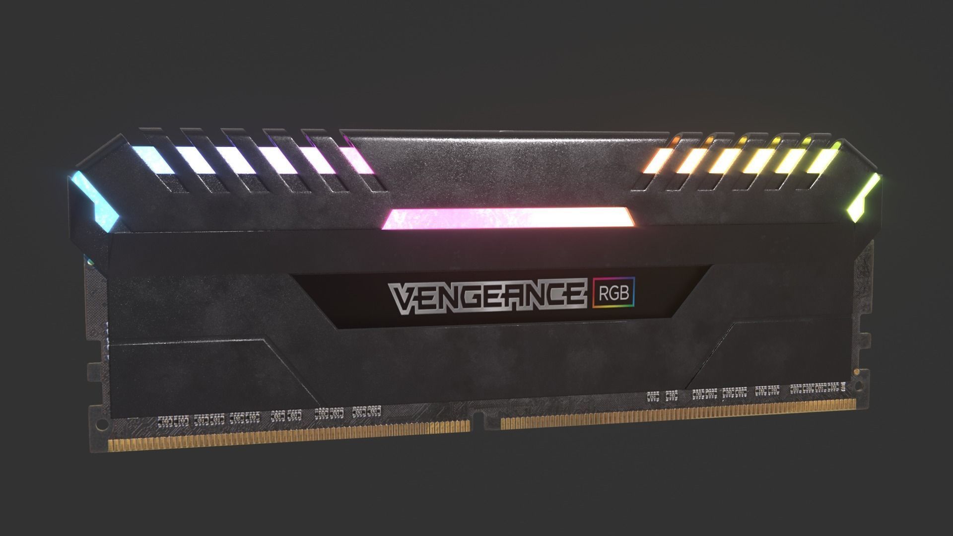 Corsair Vengeance Low-poly 3D model_0