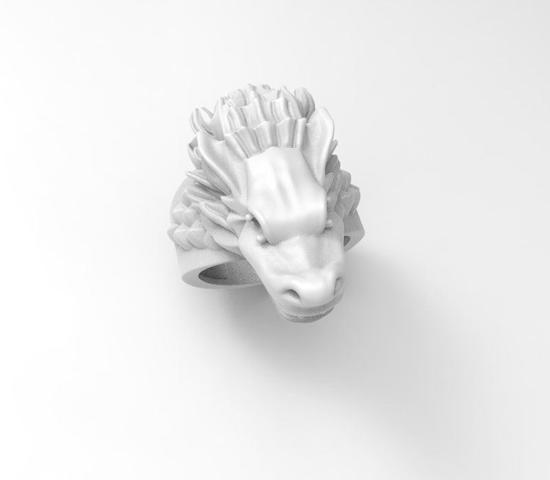  WOLF RING 3D model_2