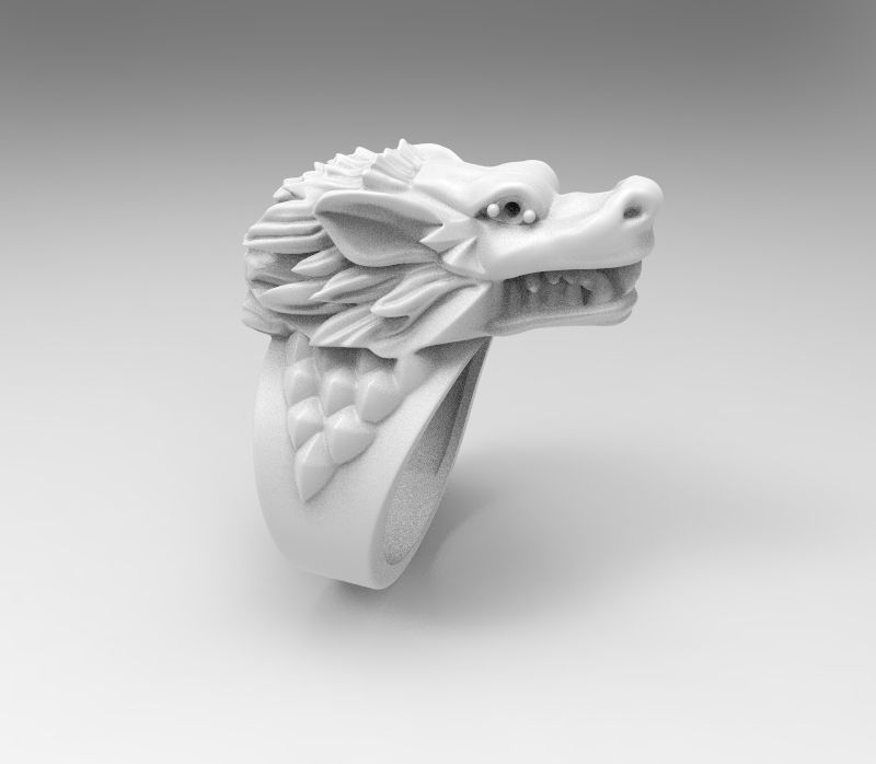  WOLF RING 3D model_1
