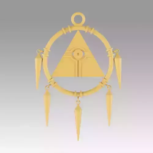 Yu Gi Oh Yugioh Duel Monsters Ryo Bakura Necklace Cosplay Prop 3D print model