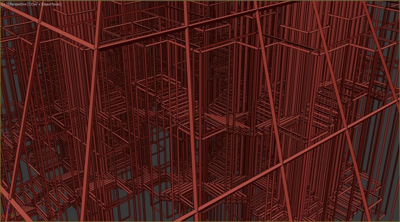 Minimalist Labyrinth Free low-poly 3D model_23