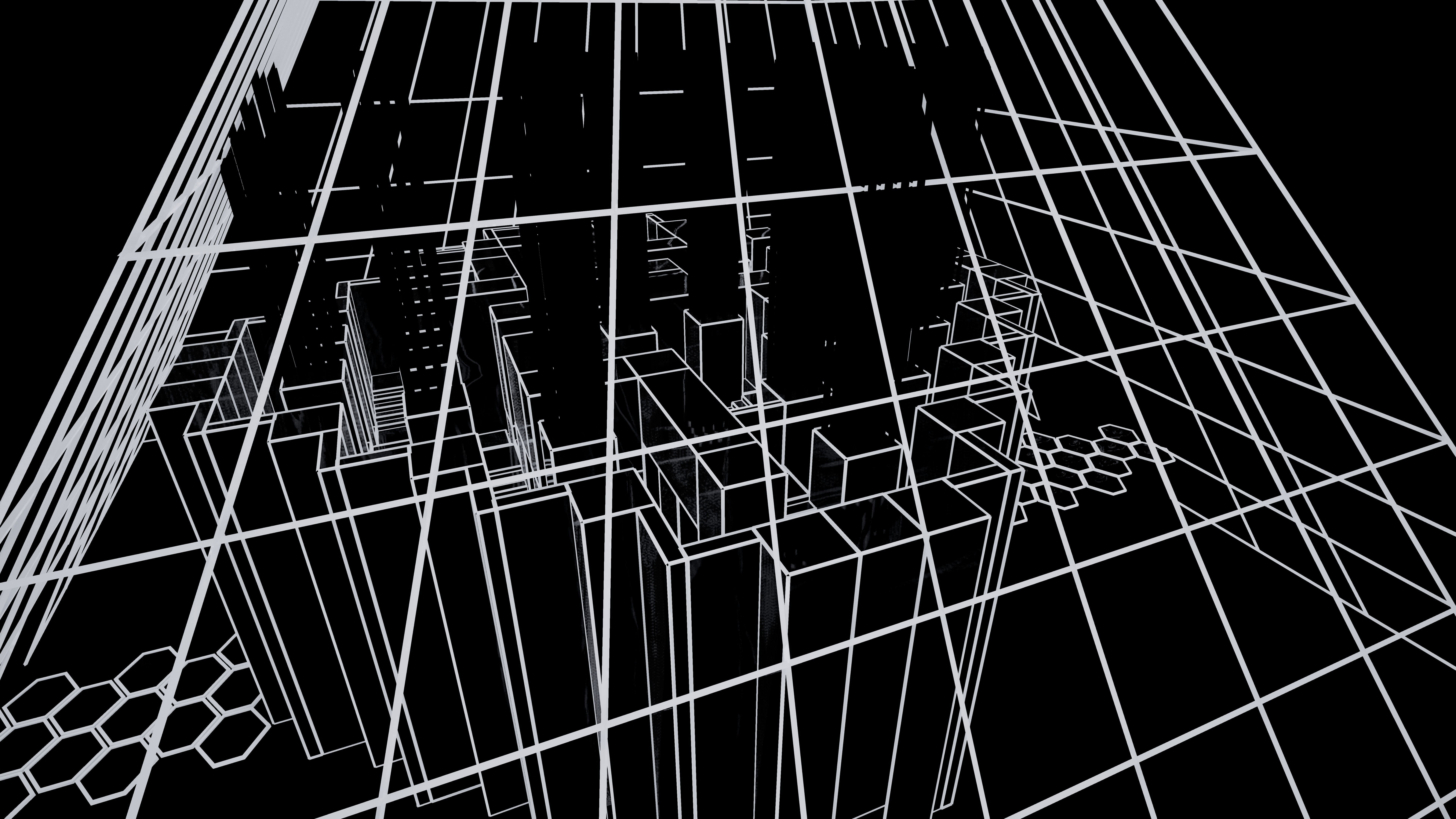 Minimalist Labyrinth Free low-poly 3D model_7