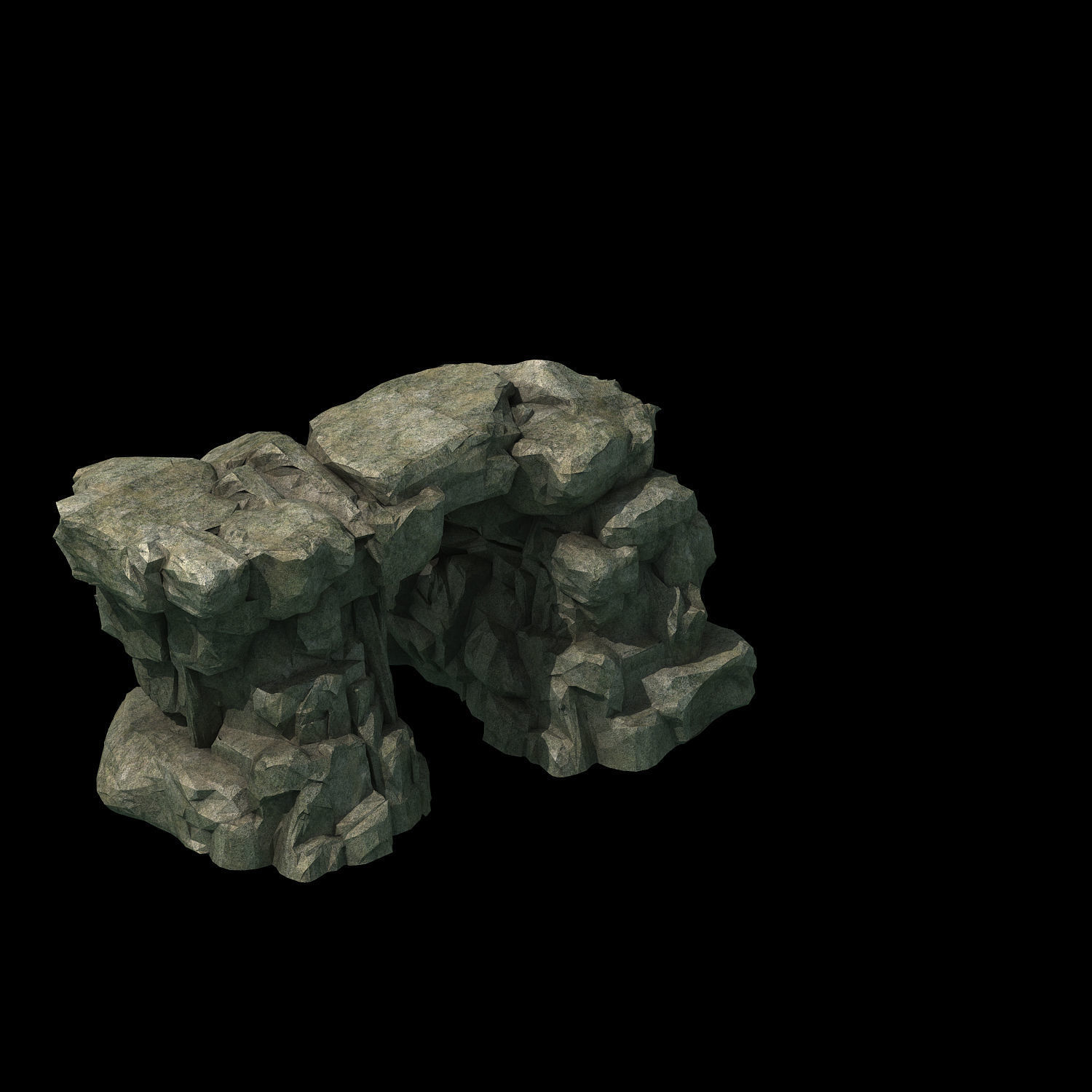 Stone - cave 1116 3D model_1