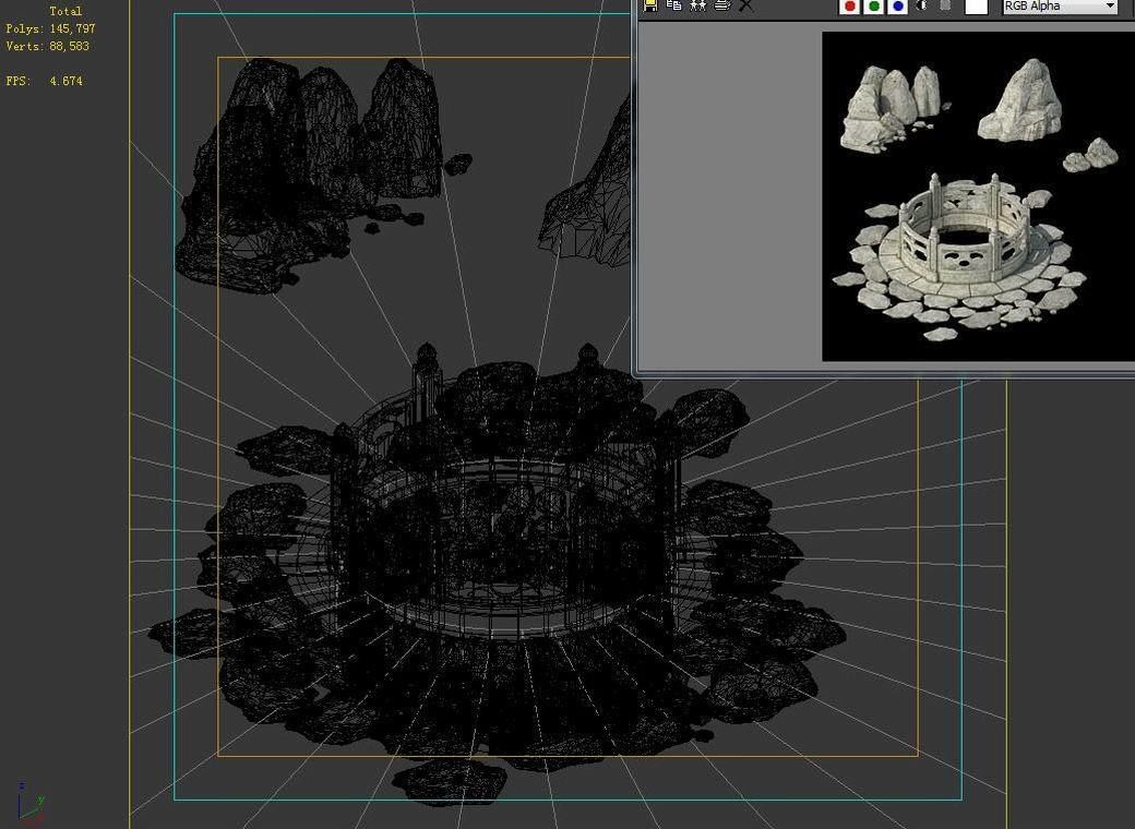 Stone - Tang Dynasty - Ishii 01 3D model_4