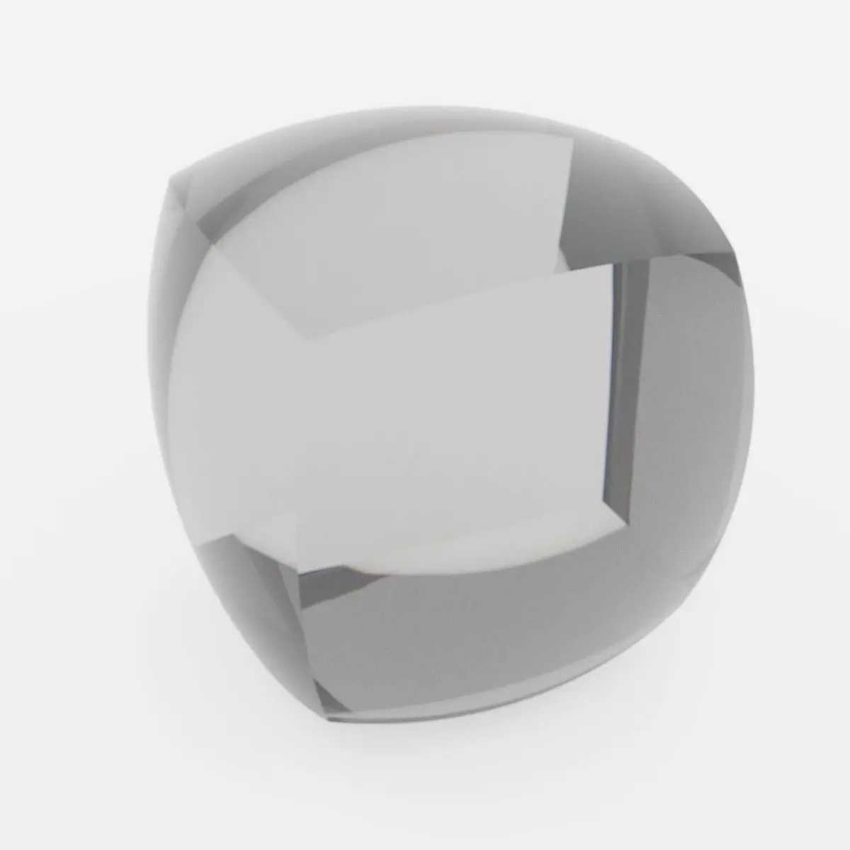 Hexasphere optical lens Simple Shapes Collection Free 3D model