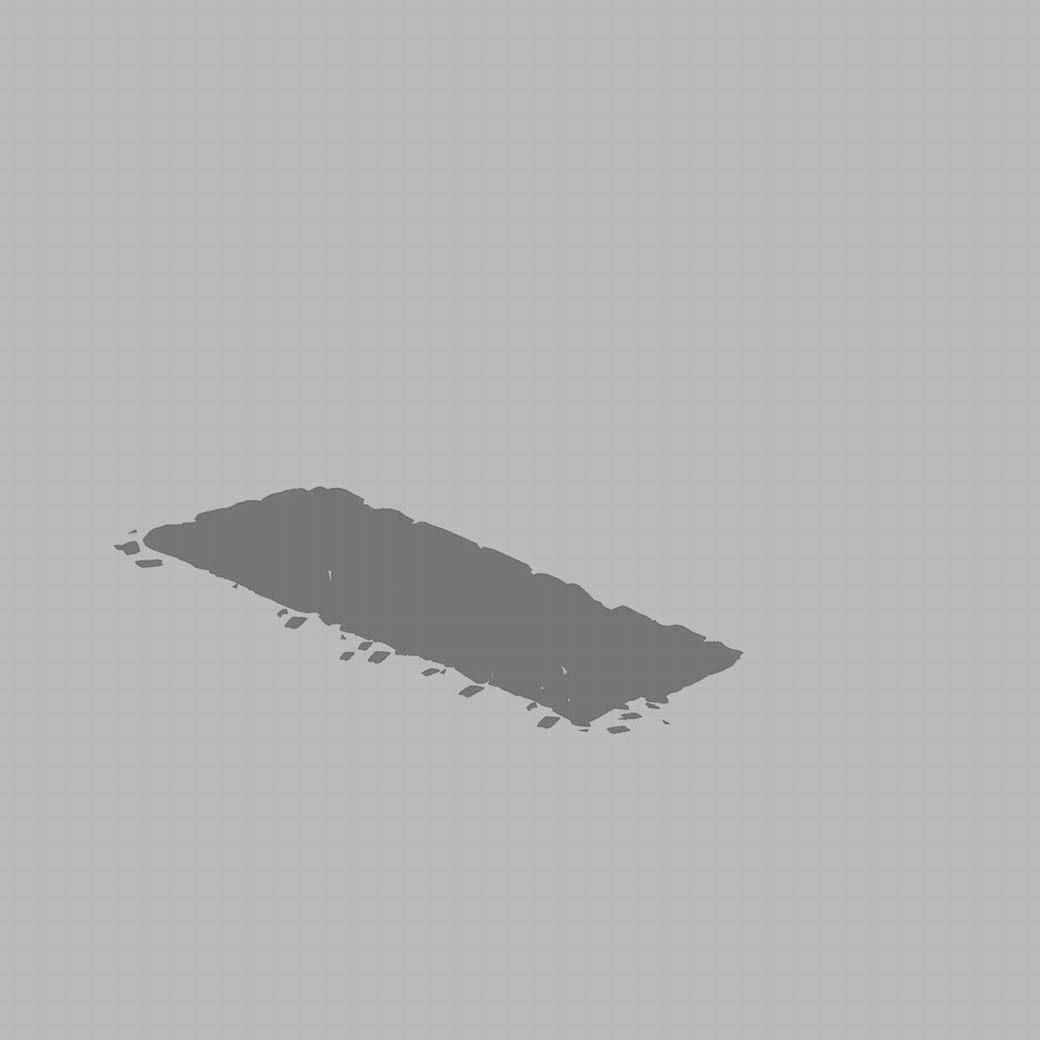 Water caravan - stone wall 3D model_4