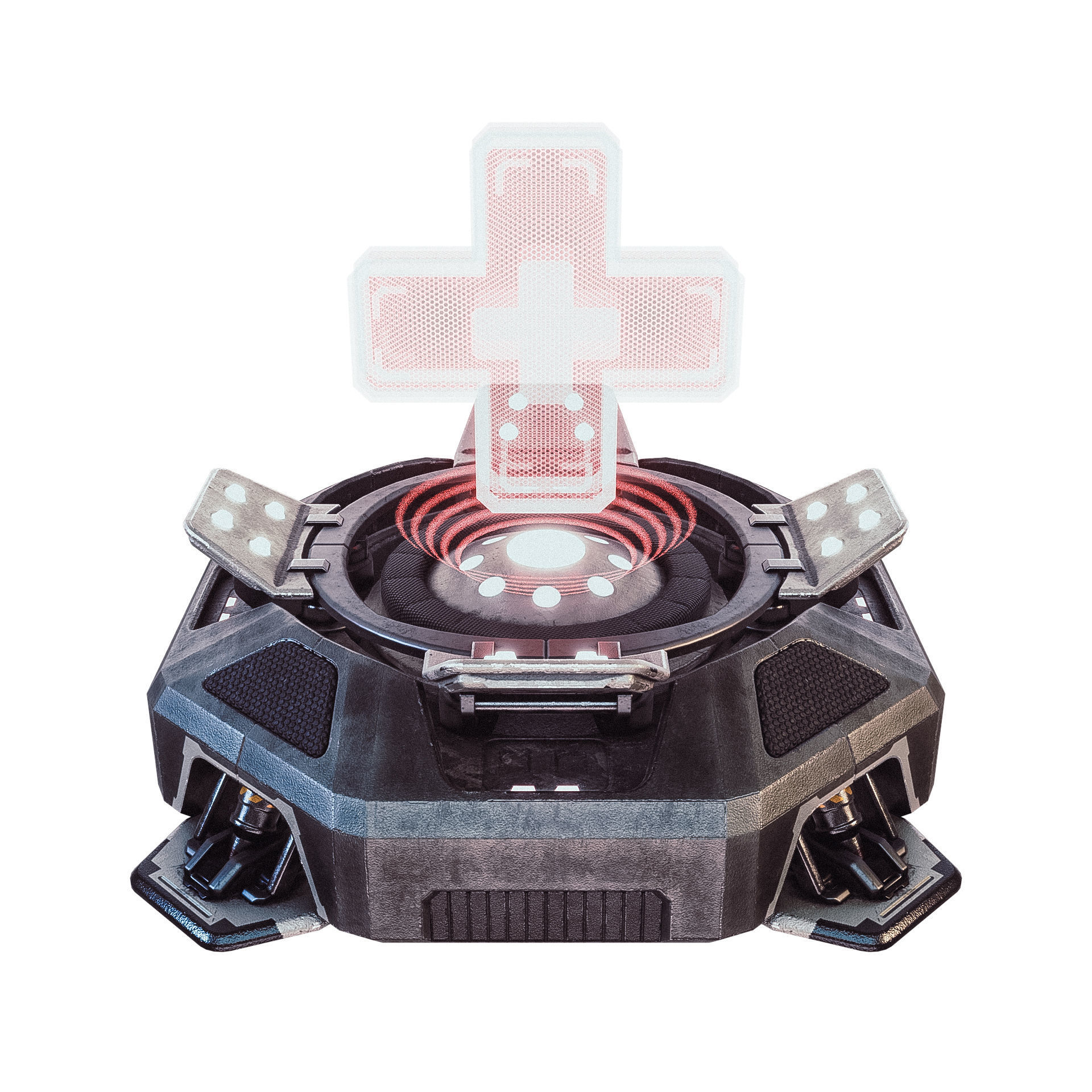 Sci-fi first aid kit Game Free Free low-poly 3D model