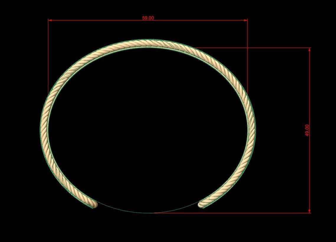 Bracelets 003 3D print model_5