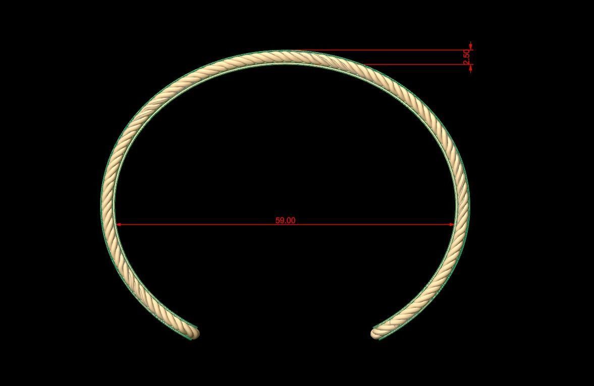 Bracelets 003 3D print model_7