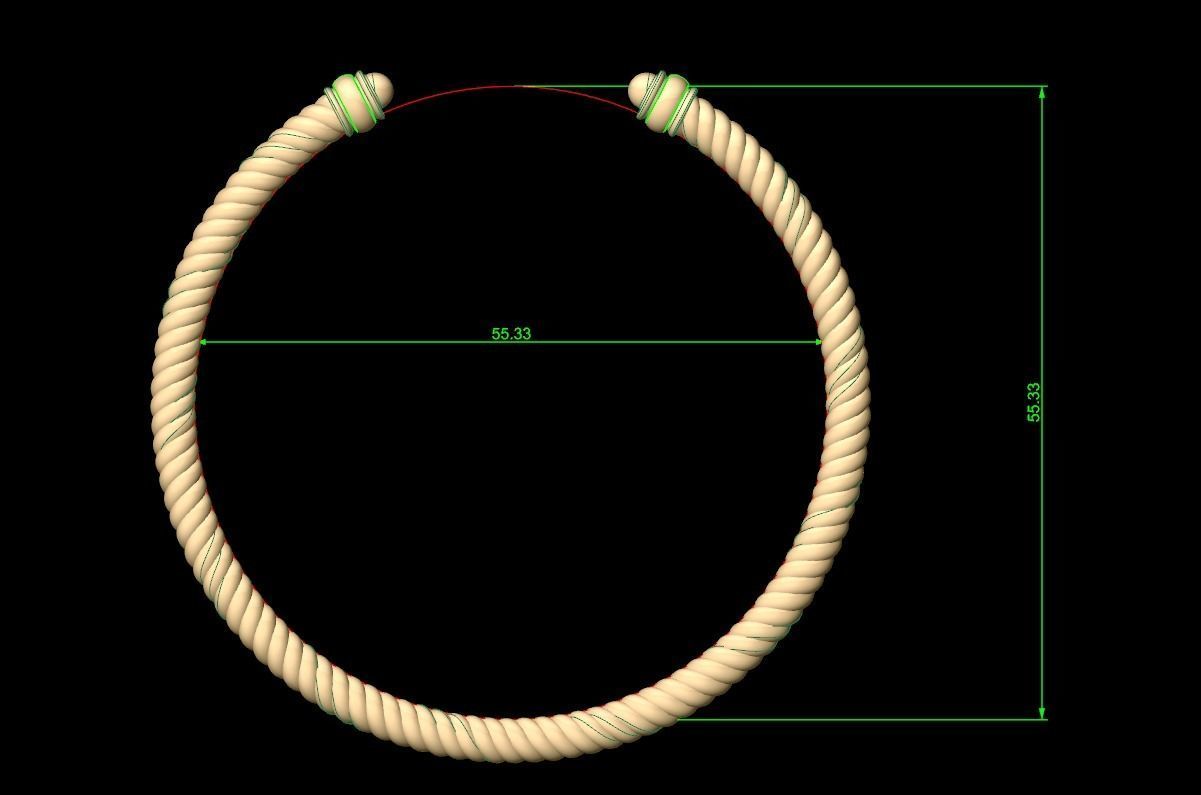 Bracelets 004 3D print model_5