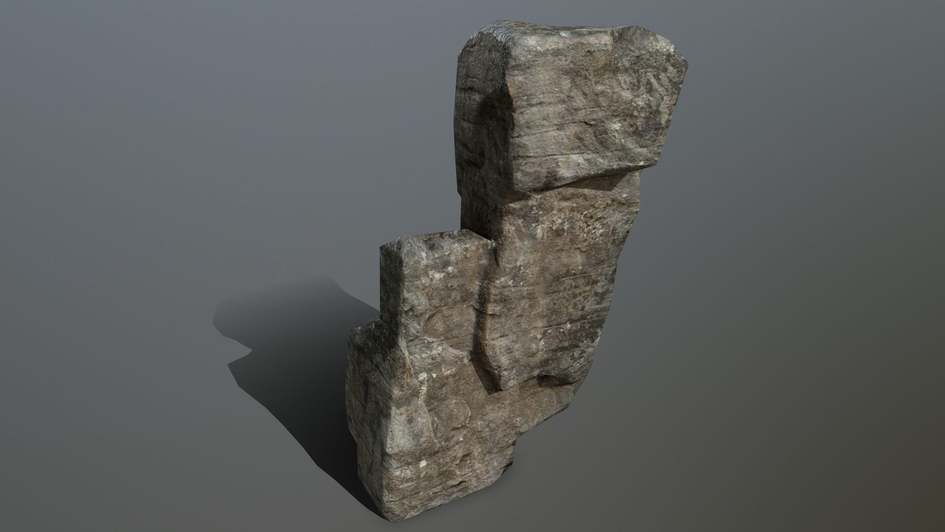 Rock Set Low-poly 3D model_9