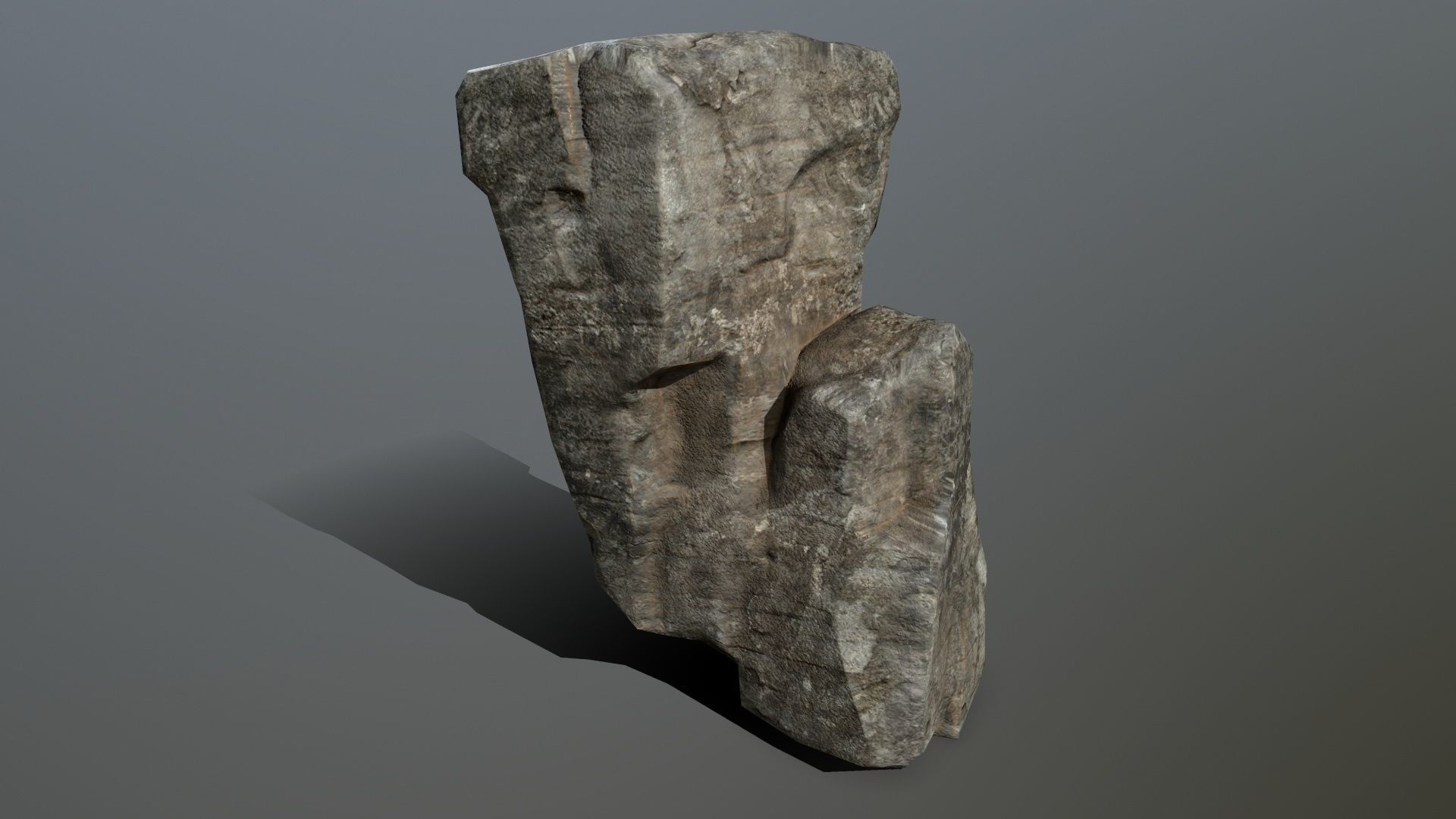 Rock Set Low-poly 3D model_11