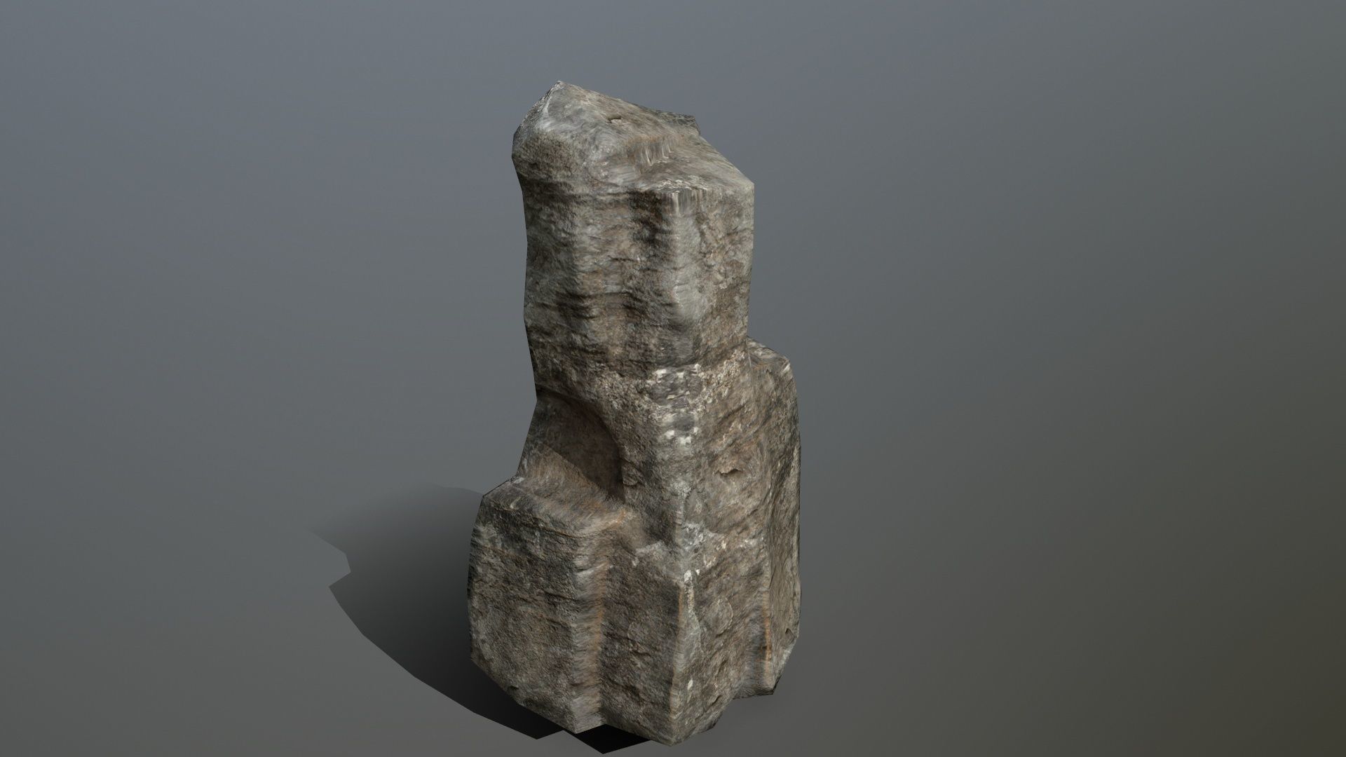 Rock Set Low-poly 3D model_4