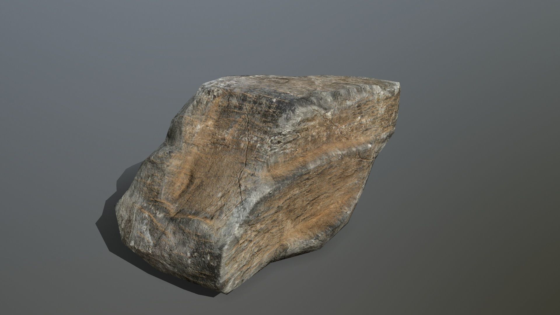 Rock Set Low-poly 3D model_1
