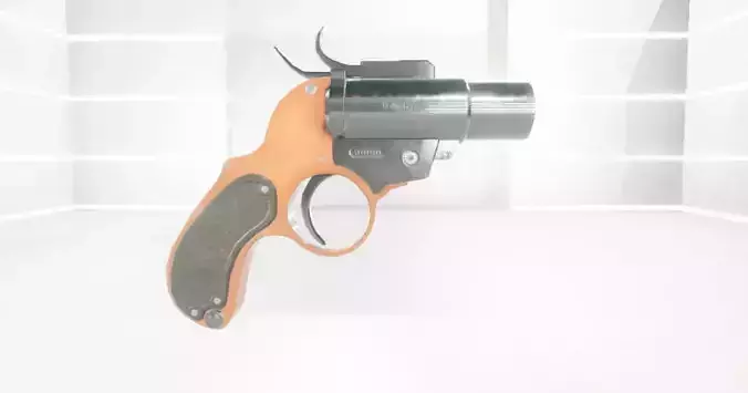 FlareGun revolver 3D model