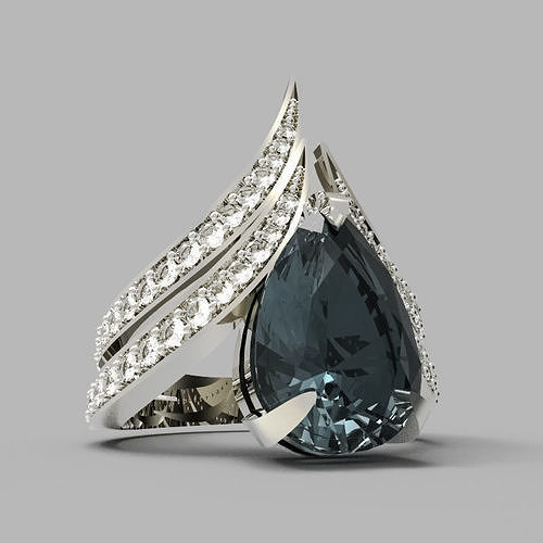 RING FIRE ON JEWEL 3D print model