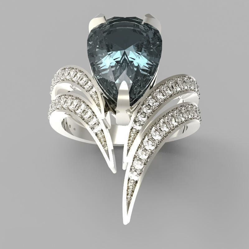 RING FIRE ON JEWEL 3D print model_2