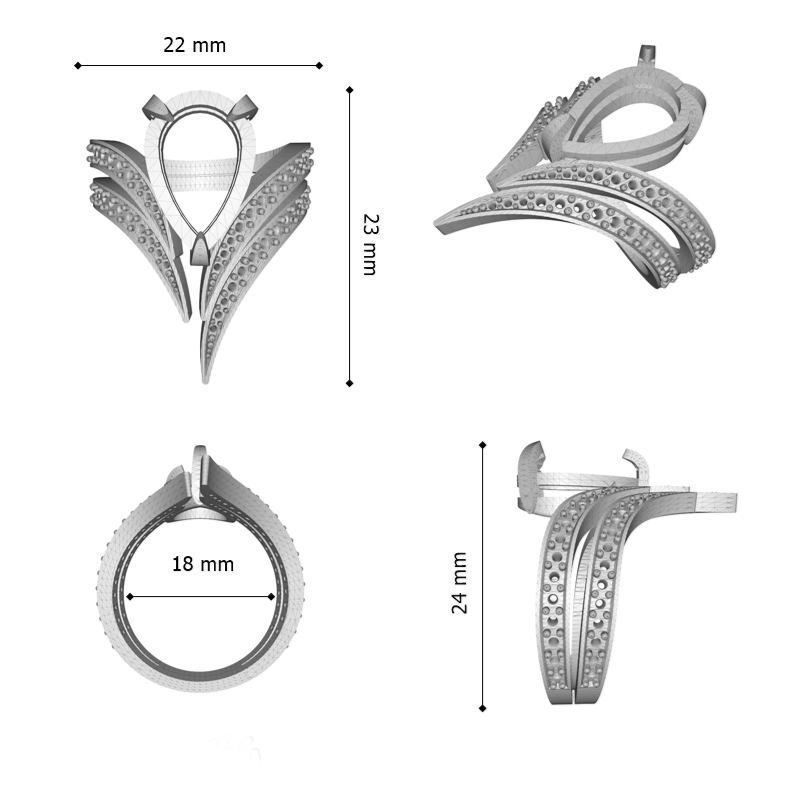 RING FIRE ON JEWEL 3D print model_4
