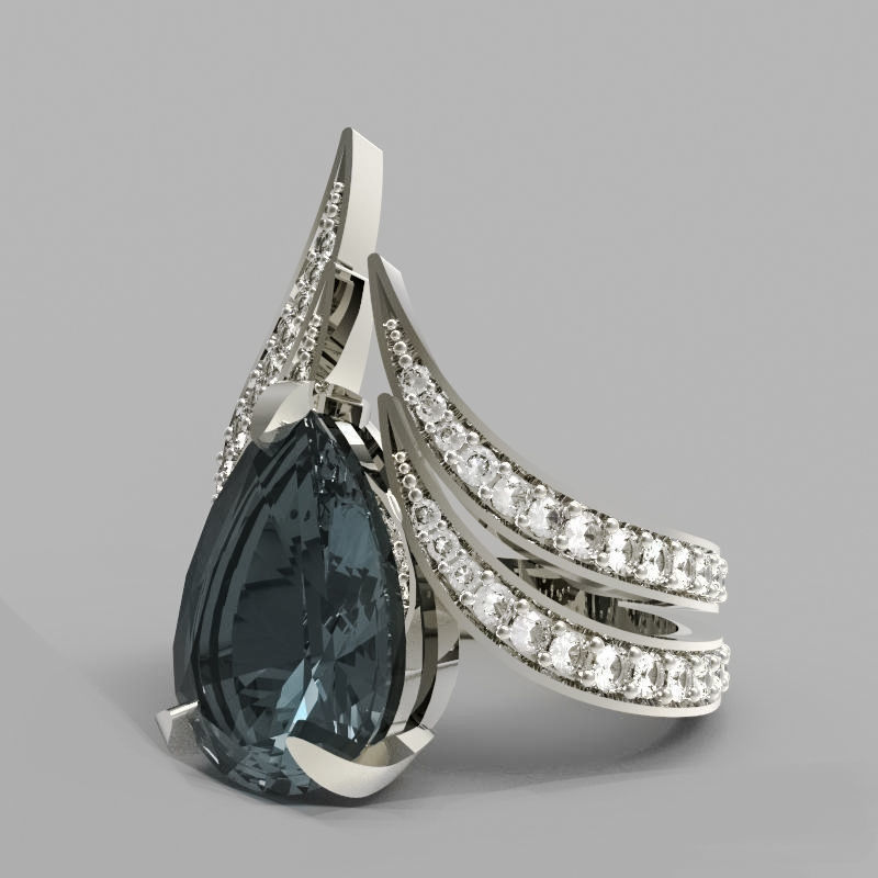 RING FIRE ON JEWEL 3D print model_1