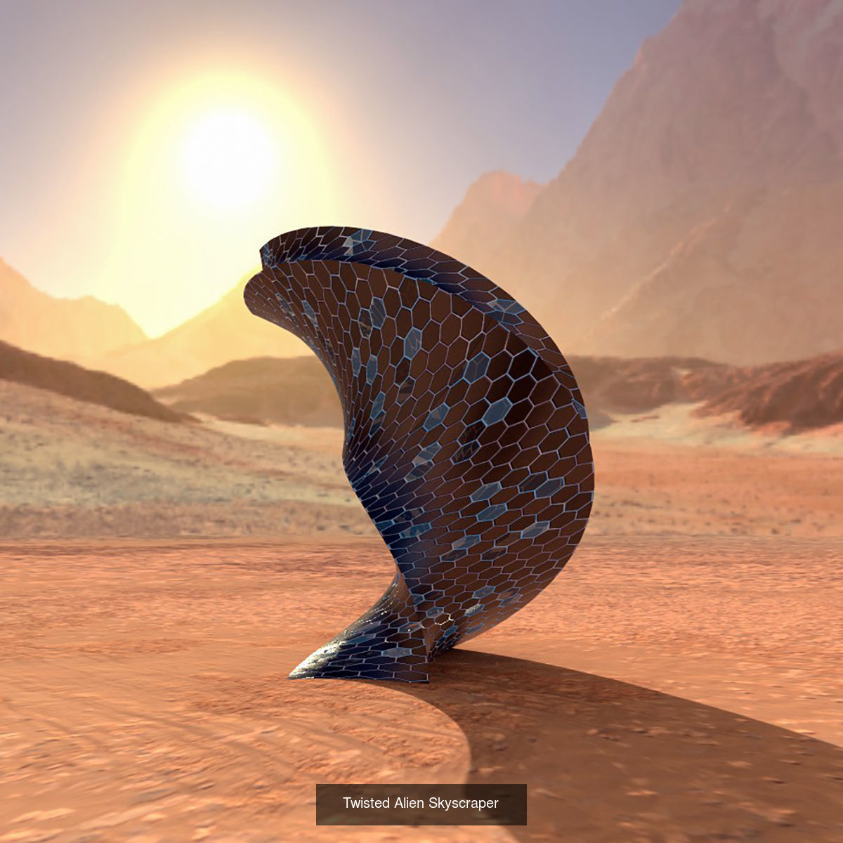 Aliens architecture 3D Model Collection_4