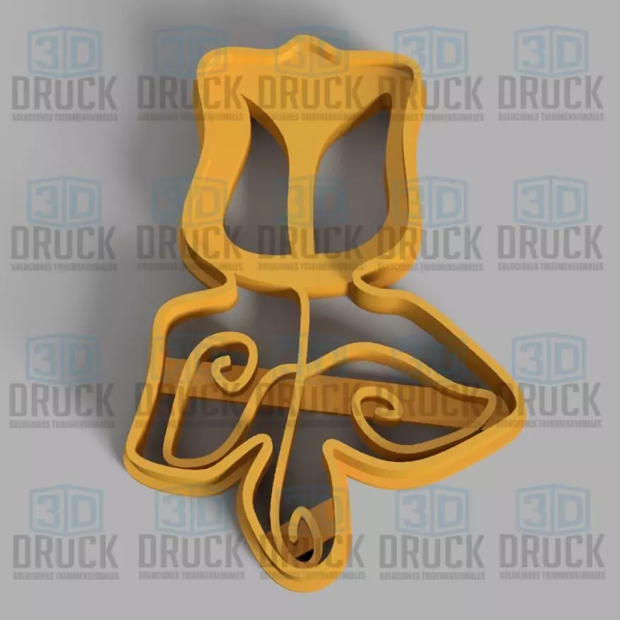 Rose - Rosa Cookie Cutter 3D print model_0