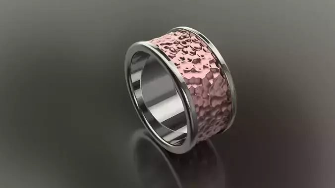 Hammered Band Rings in EU Size