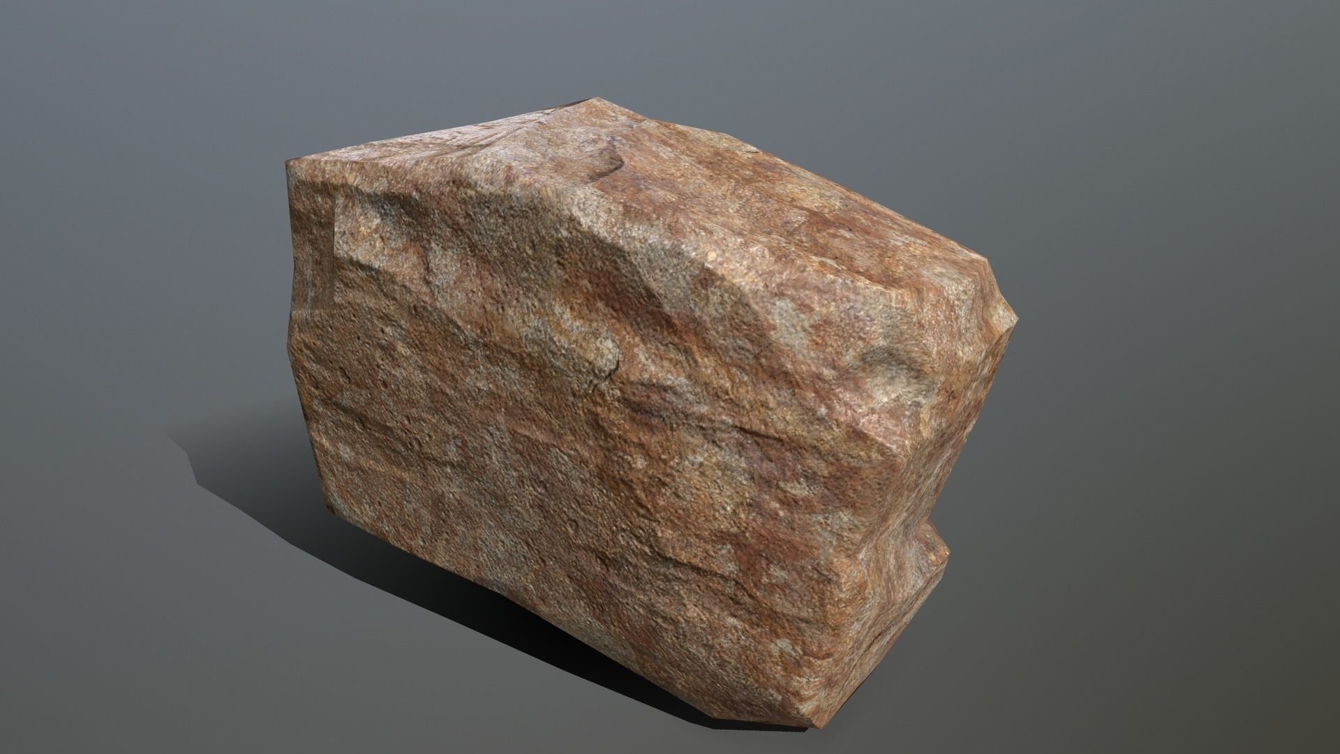 Rock Set Low-poly 3D model_4