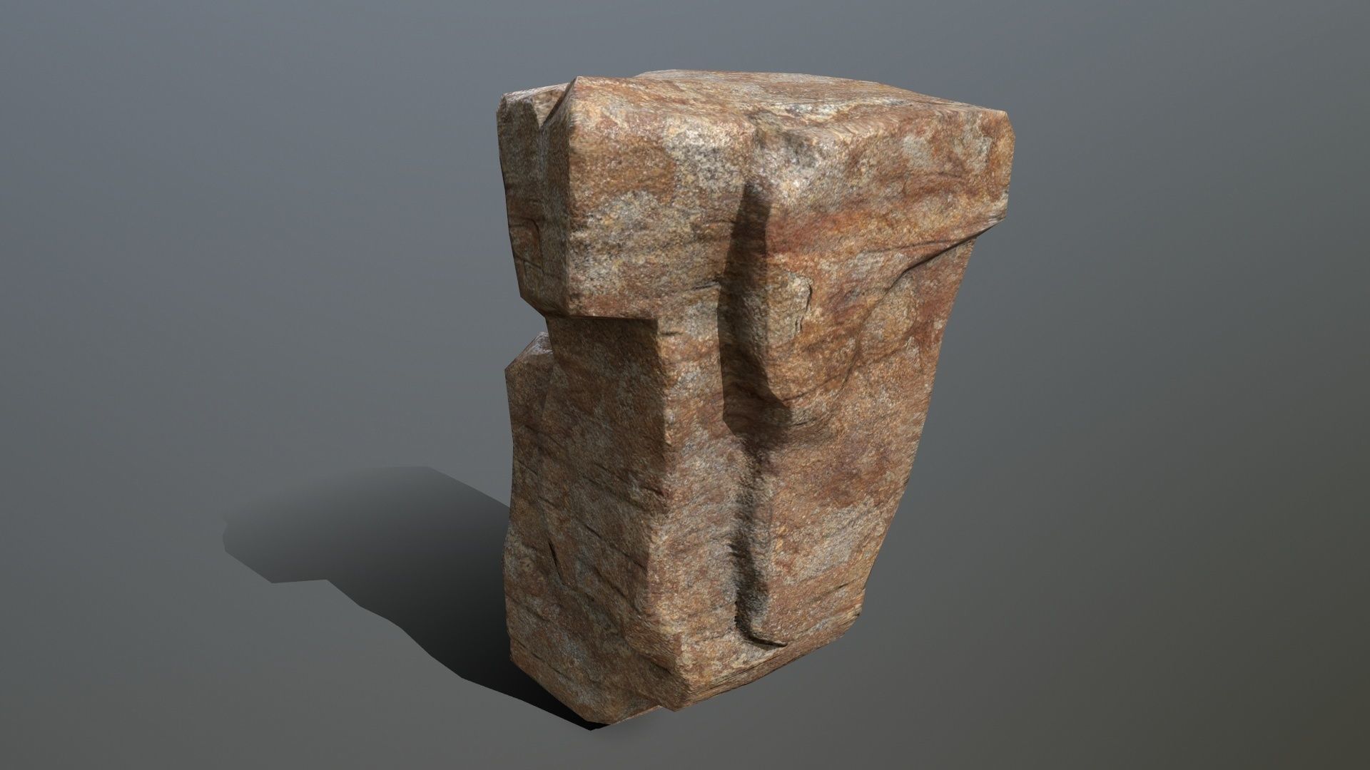 Rock Set Low-poly 3D model_11