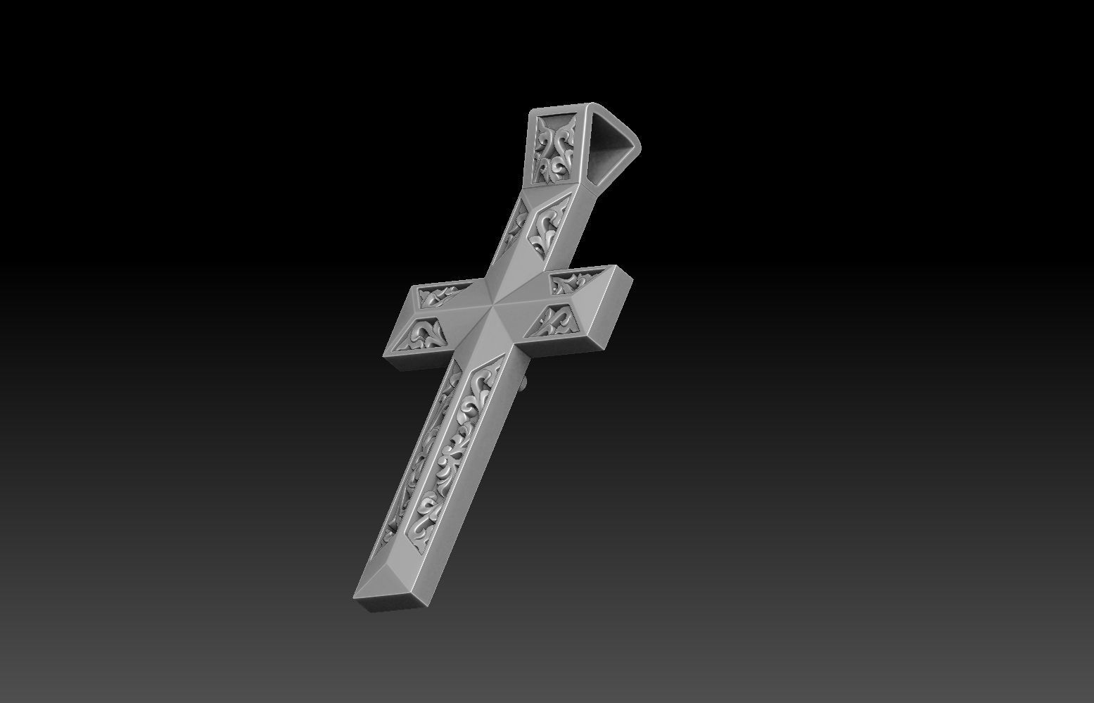 cross jesus orthodox  3D print model_2