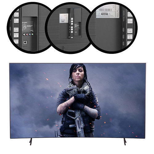 TV Samsung UE65RU7300U Low-poly 3D model