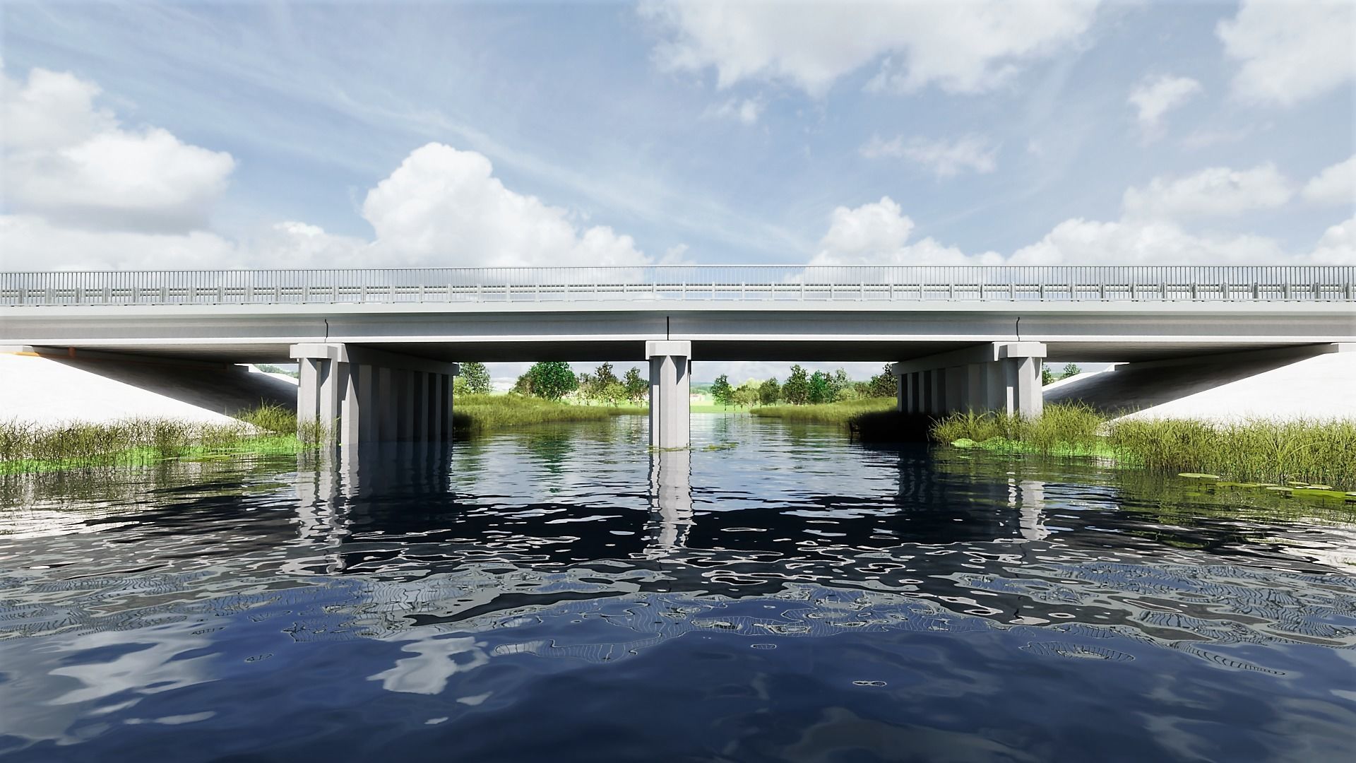 bridge over the river 3D model_5