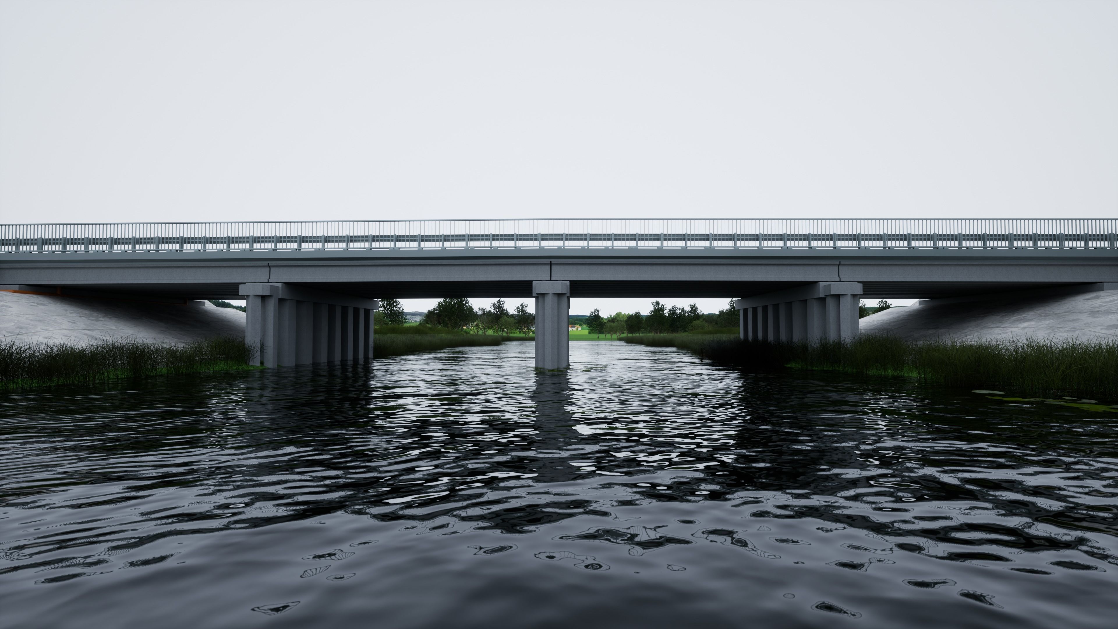 bridge over the river 3D model_6