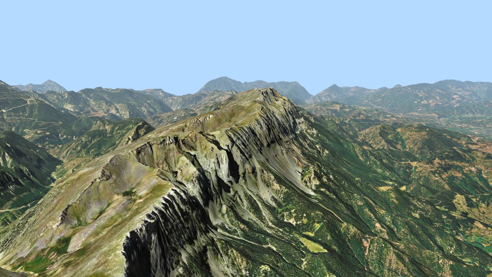 Mountains Range Valley - The Pyrenees 3D model_26