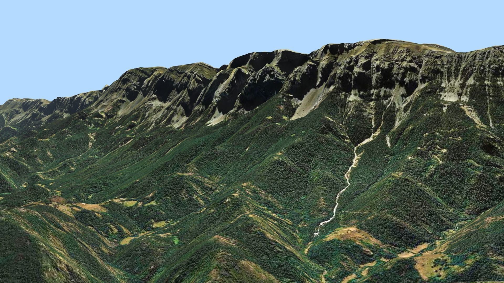 Mountains Range Valley - The Pyrenees 3D model_4