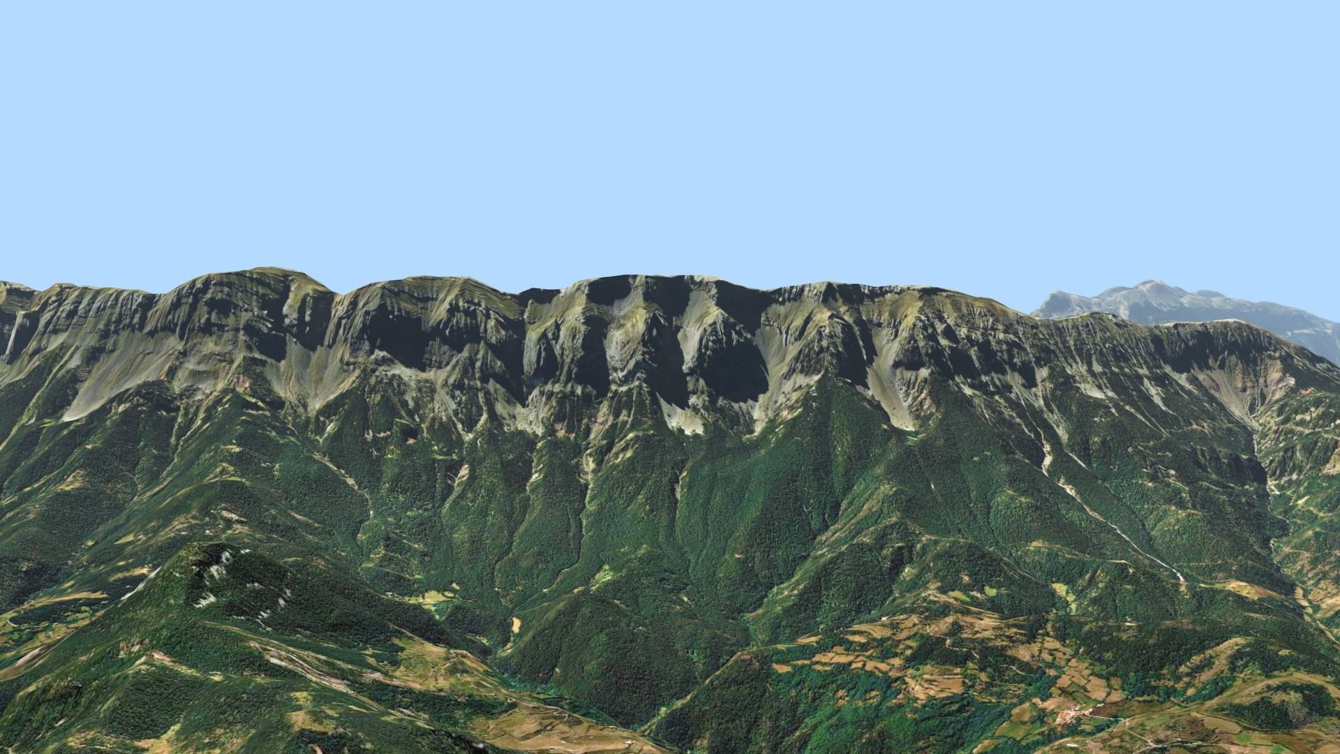 Mountains Range Valley - The Pyrenees 3D model_24