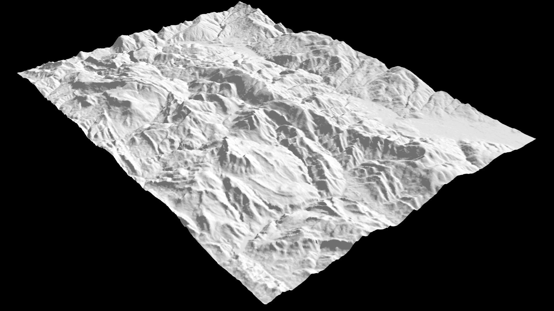 Mountains Range Valley - The Pyrenees 3D model_18