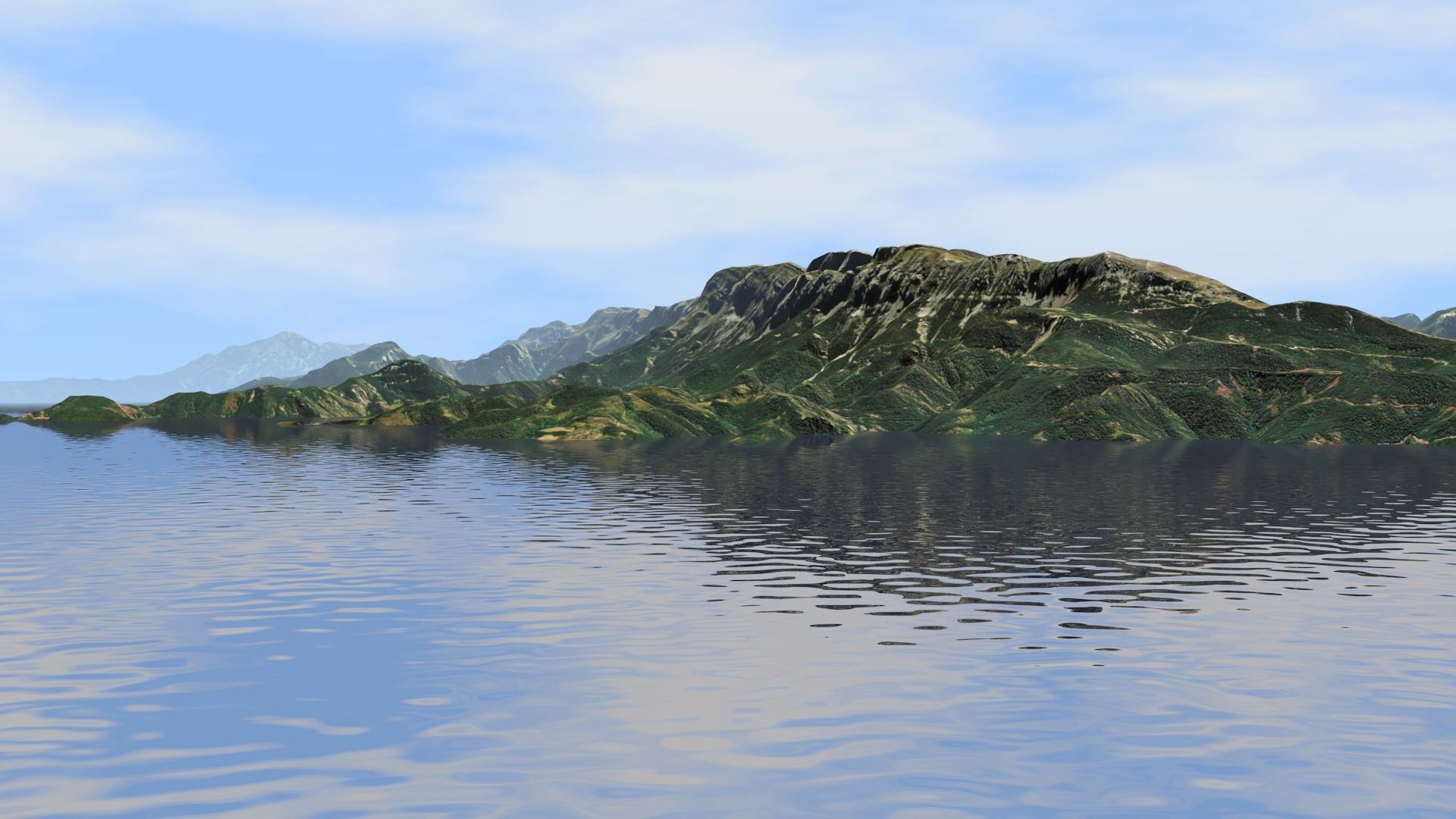 Mountains Range Valley - The Pyrenees 3D model_29