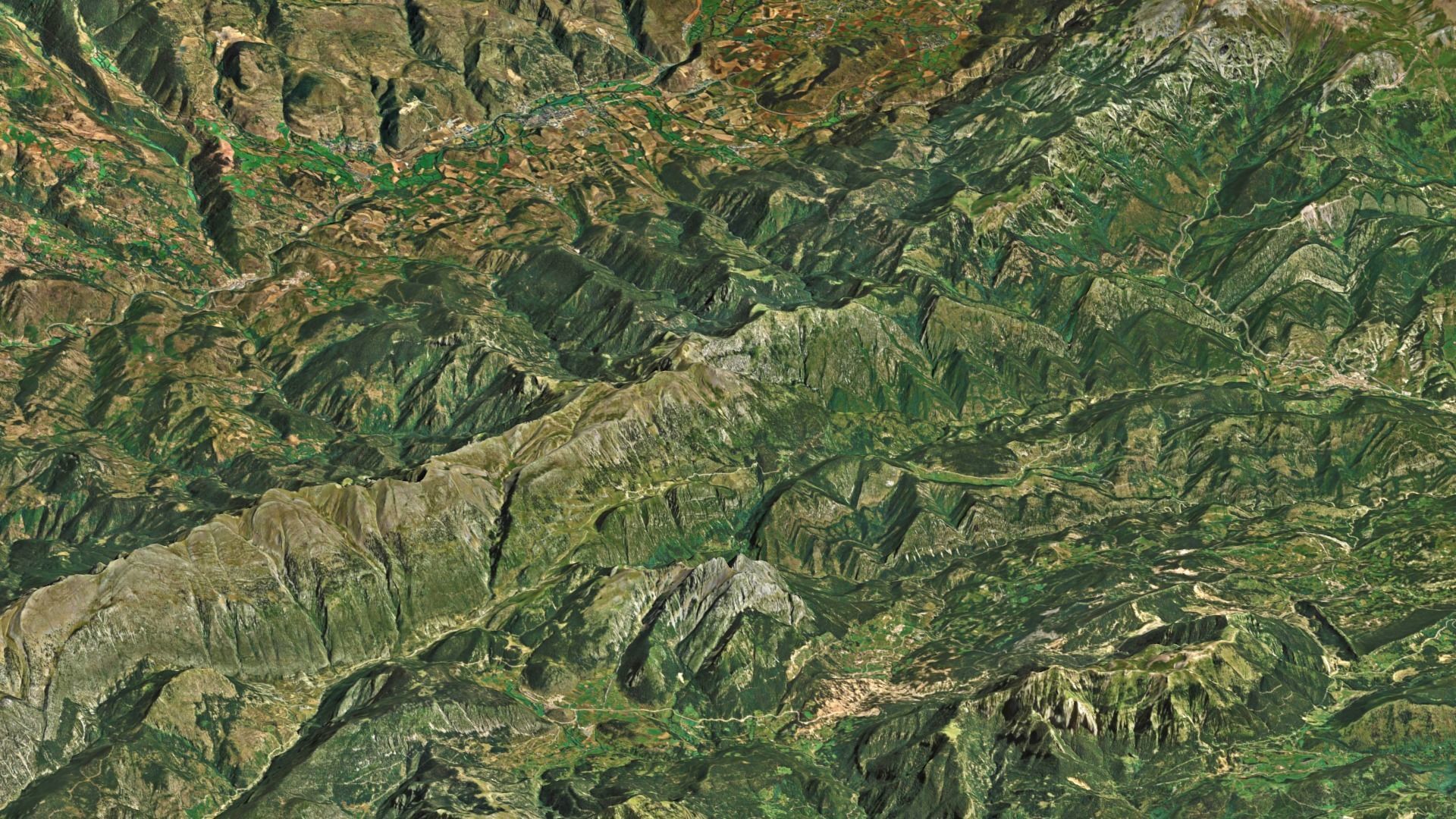 Mountains Range Valley - The Pyrenees 3D model_16