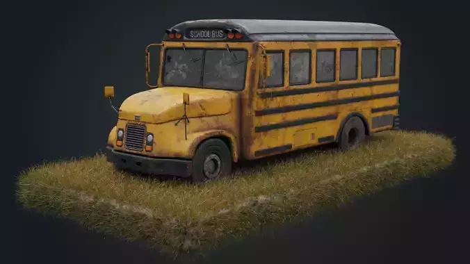 Old Rust School Bus