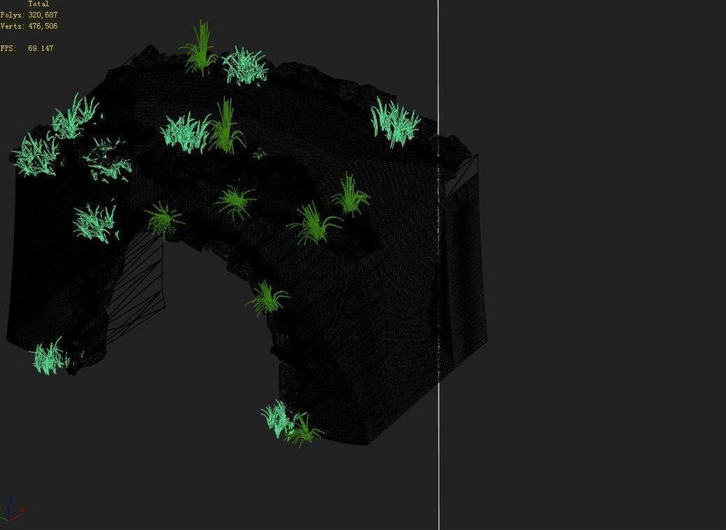 Explore the mountains - the bridge hole 01 3D model_2