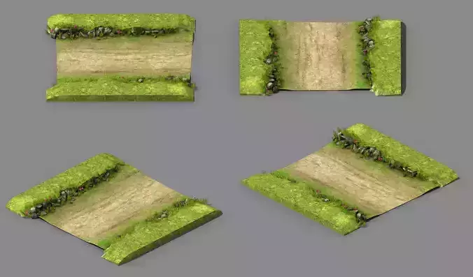 Explore mountains - mountain road - the surface 01