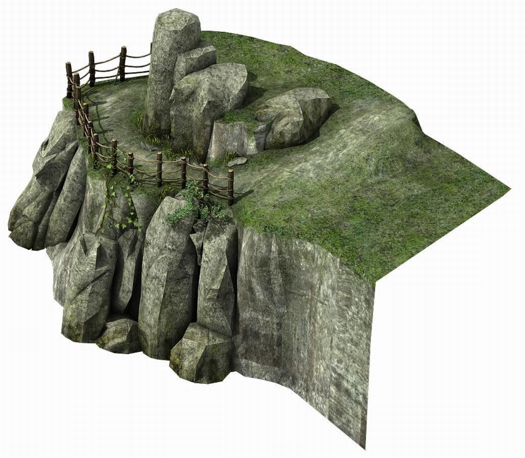 Explore the mountains - hillside - mountain road 1 3D model_1