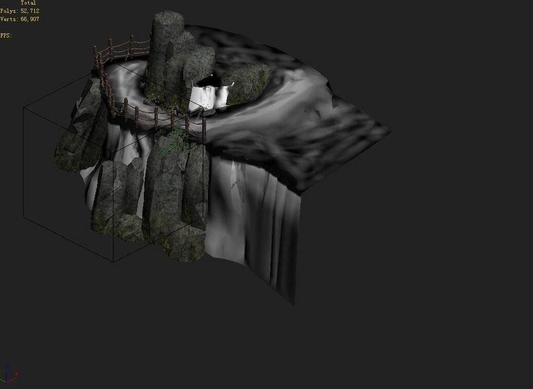 Explore the mountains - hillside - mountain road 1 3D model_4