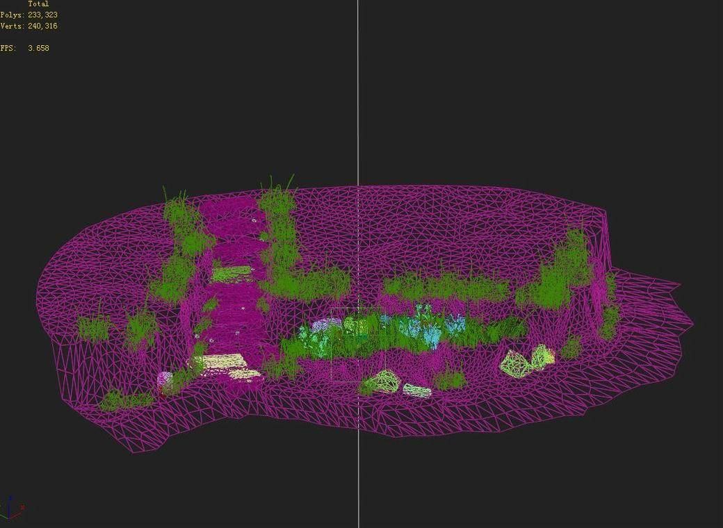 hillside - mountain - stone ladder 06 3D model_4