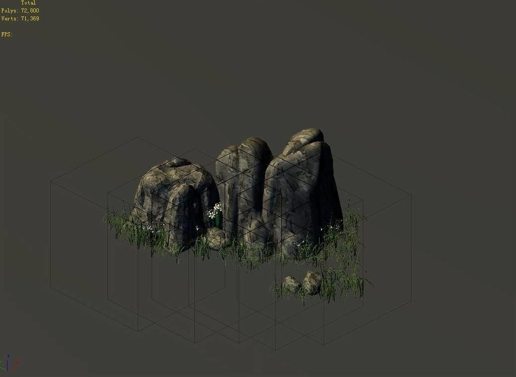 Explore the mountains - Rocks 03 3D model_6