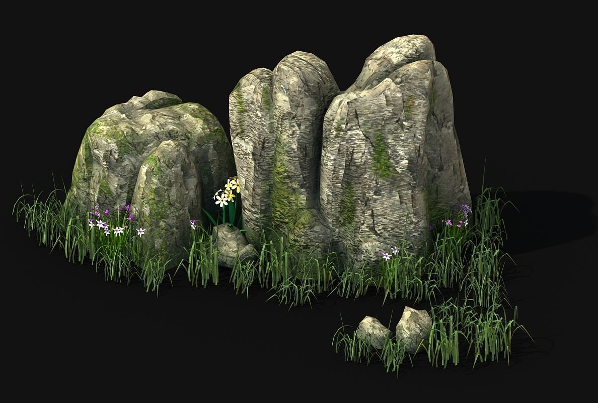 Explore the mountains - Rocks 03 3D model_2